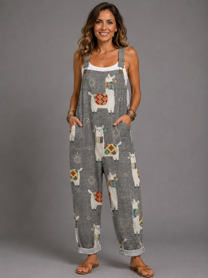 Keira - Mono estampado de alpacas boho