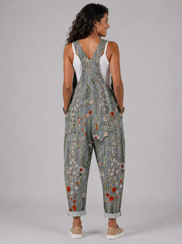 Elena - Mono con bordado floral
