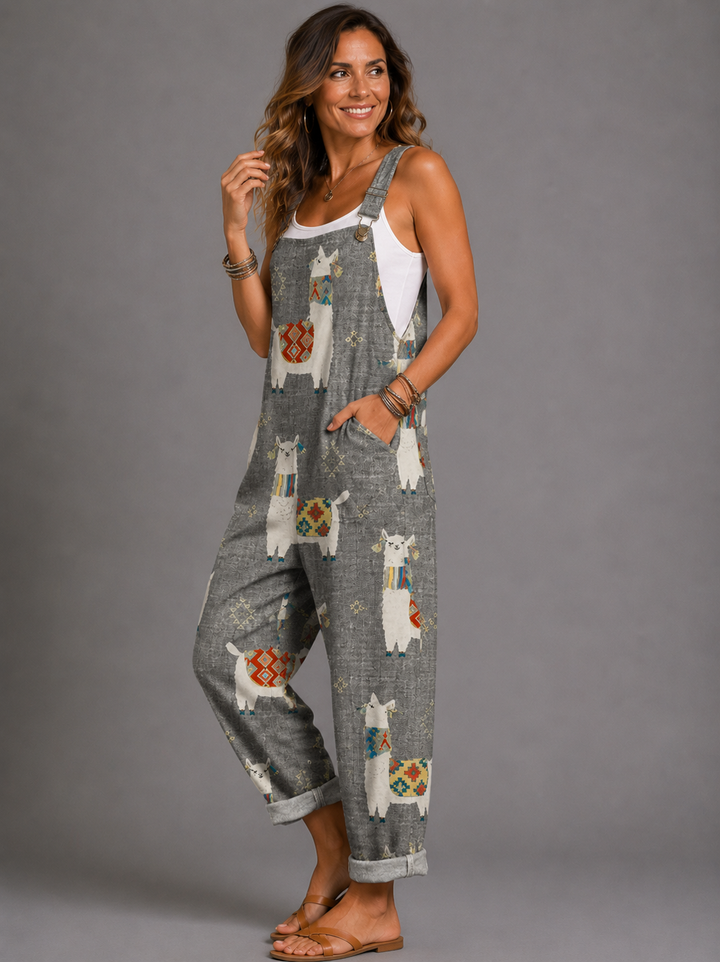 Keira - Mono estampado de alpacas boho
