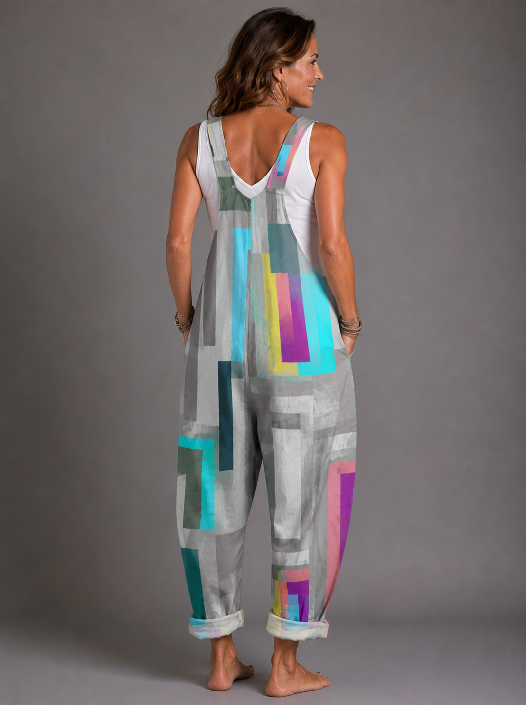 Fiona - Mono moderno con estampado geométrico