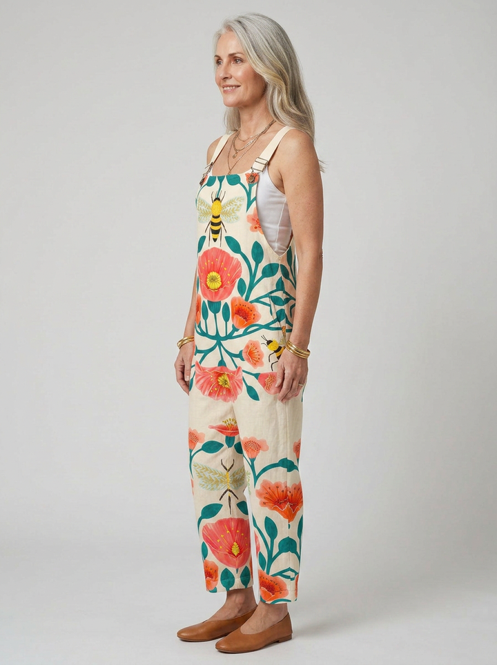 Muirne - Mono floral con abejas vintage