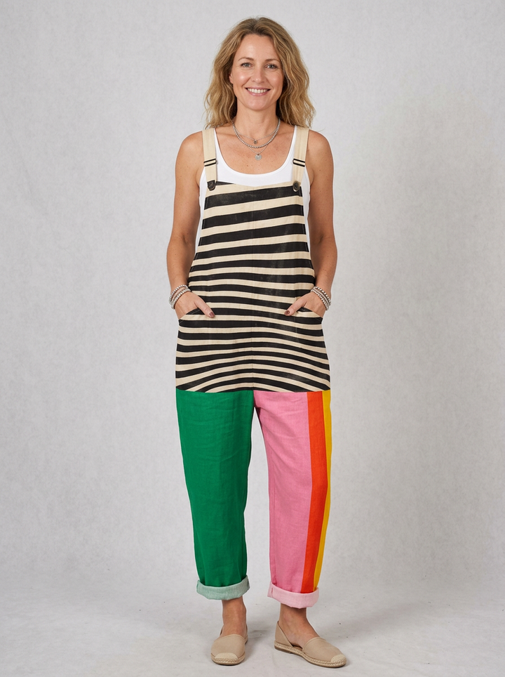 Grainne - Mono moderno a rayas con bloques