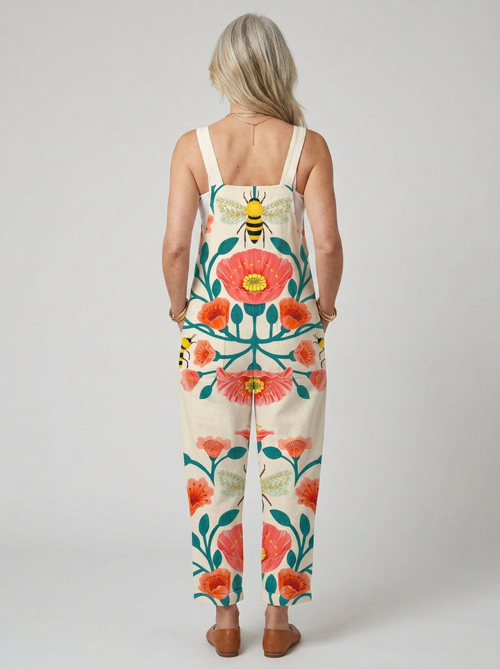 Muirne - Mono floral con abejas vintage
