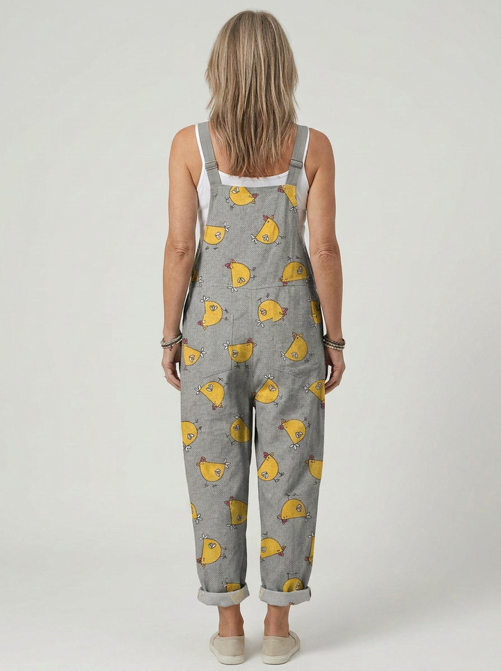 Orna - Mono estampado con gallinas