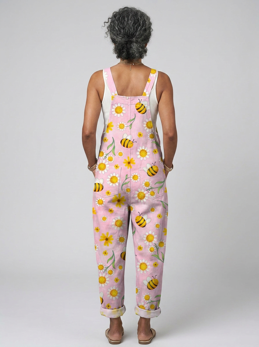 Una - Mono romántico con floral de abejas
