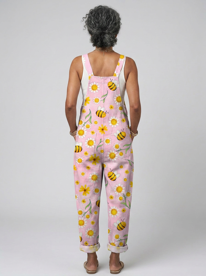 Una - Mono romántico con floral de abejas