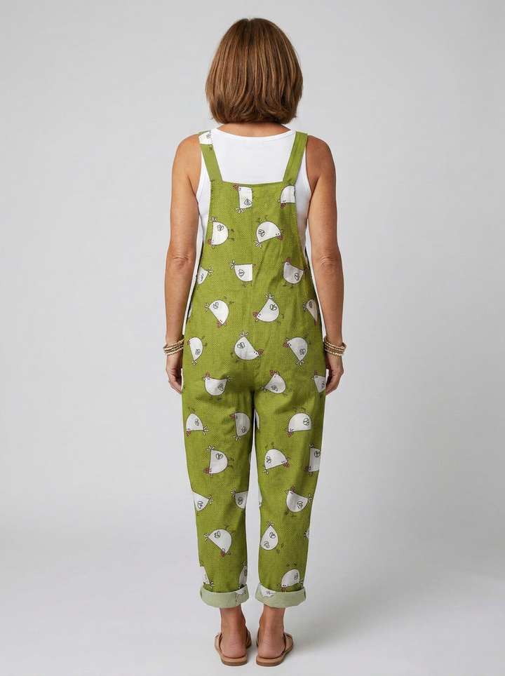 Orna - Mono estampado con gallinas
